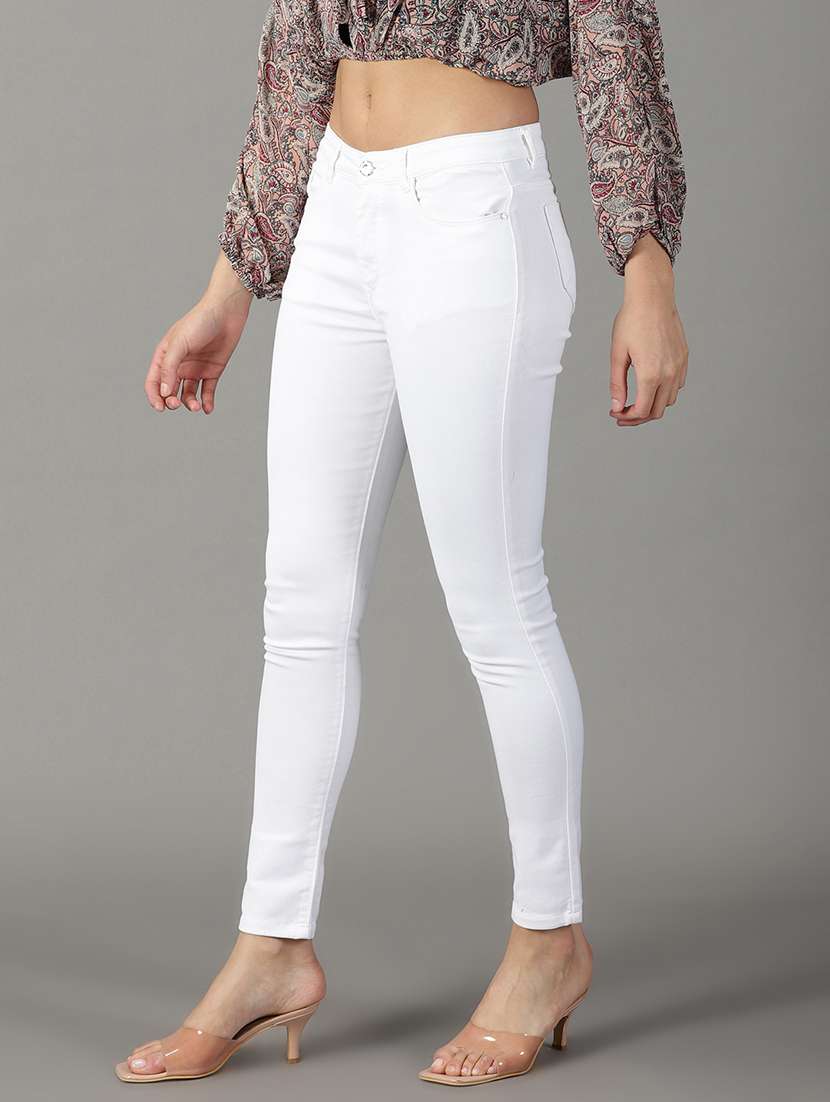 women's plain slim fit jeans - 19294623 -  Standard Image - 2