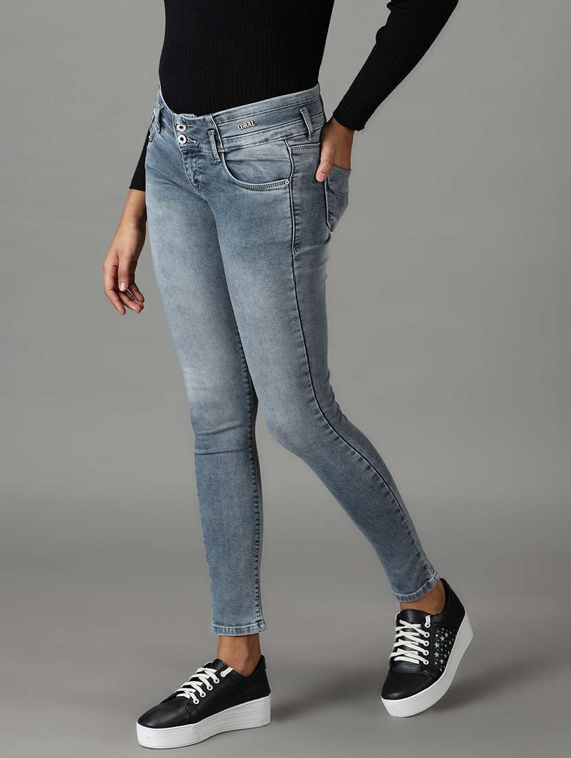 women's plain slim fit jeans - 19294624 -  Standard Image - 2