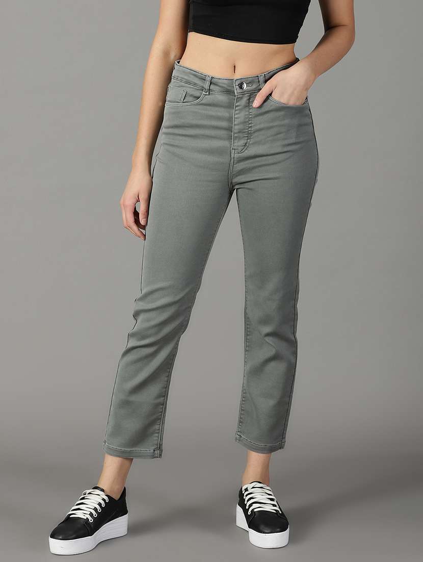 women's plain slim fit jeans