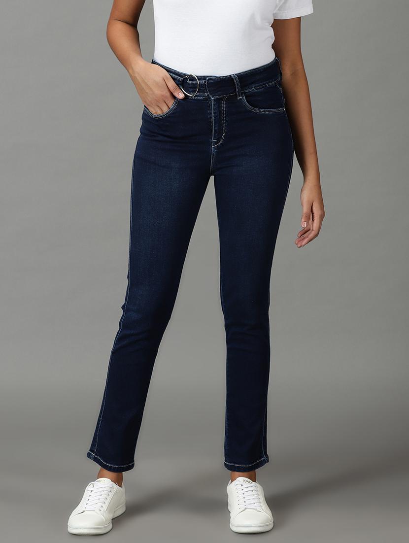 women's plain slim fit jeans - 19294696 -  Zoom Image - 0