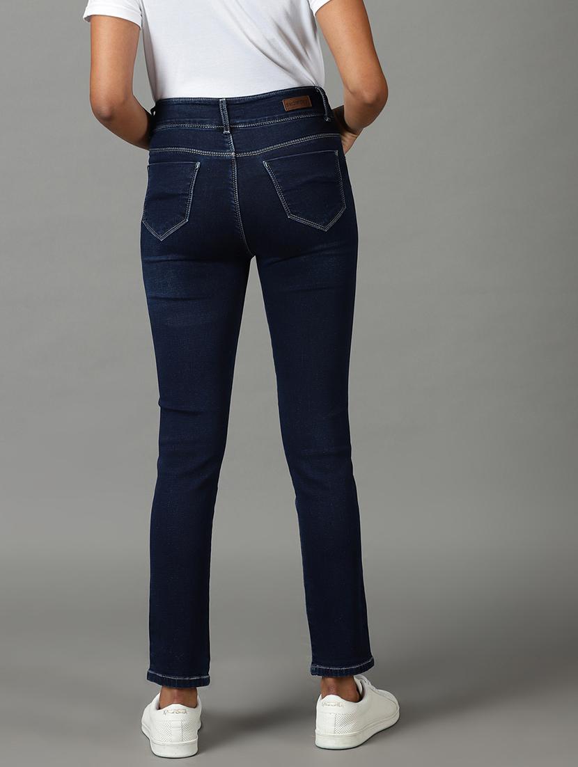 women's plain slim fit jeans - 19294696 - Standard Image - 2