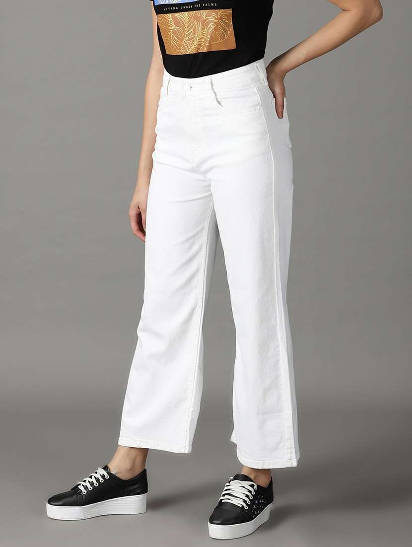 women's plain wide leg jeans - 19294758 -  Standard Image - 2
