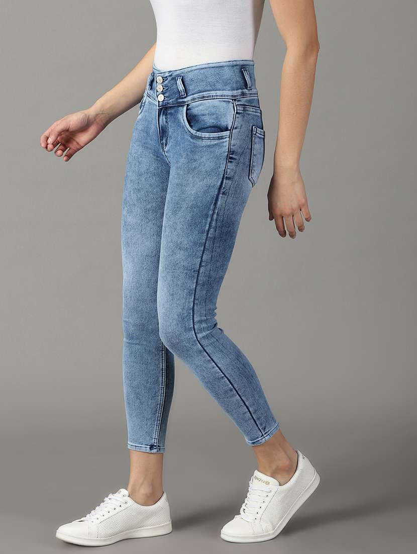 women's plain skinny fit jeans - 19294771 -  Standard Image - 2