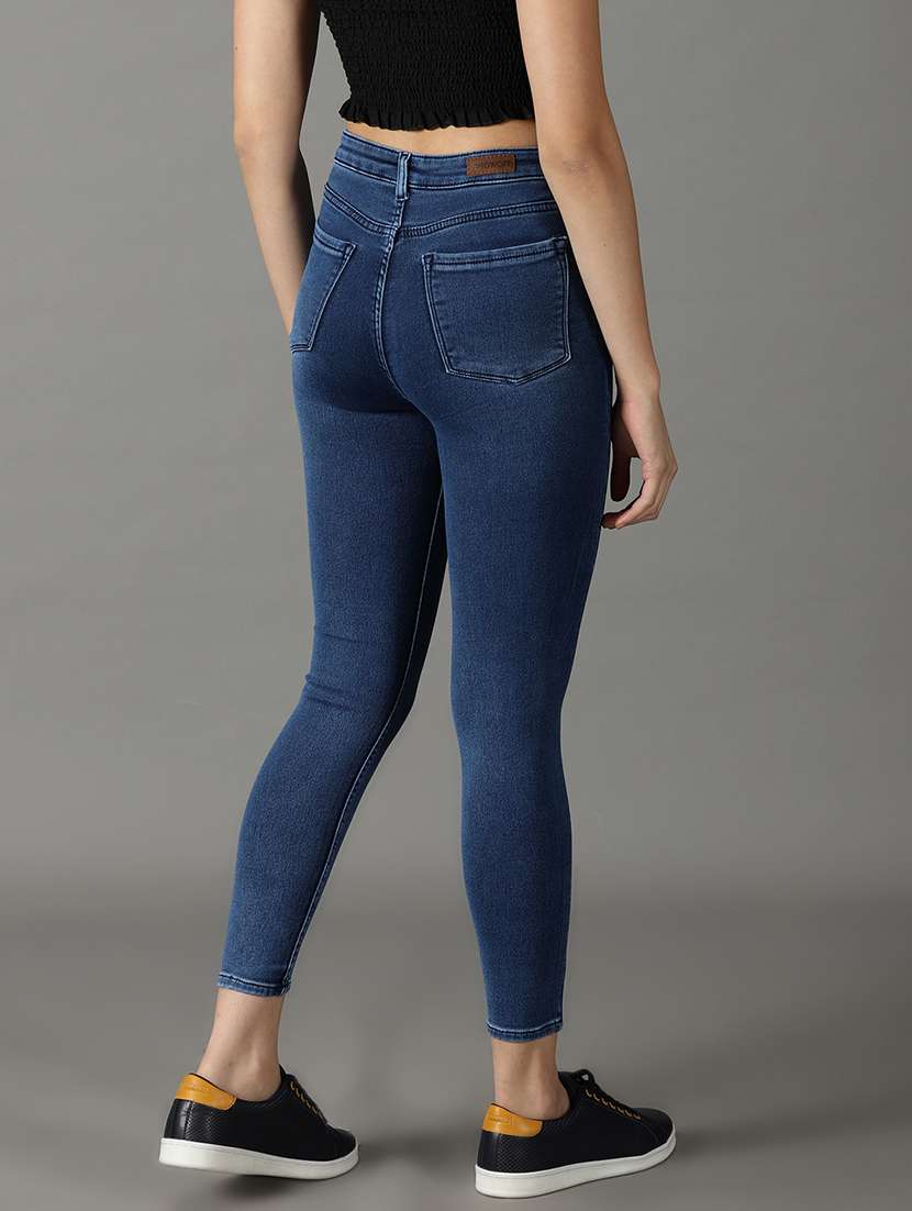 women's plain skinny fit jeans - 19294782 -  Standard Image - 2