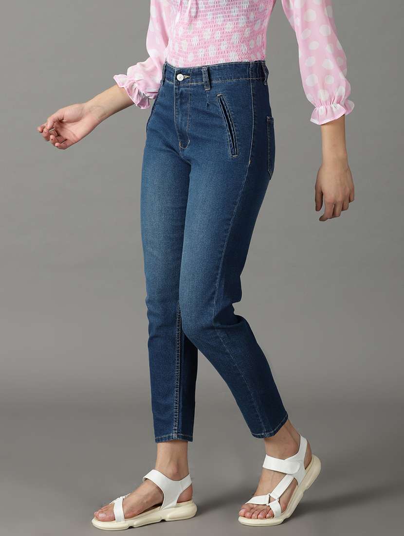 women's plain slim fit jeans - 19294798 -  Standard Image - 2