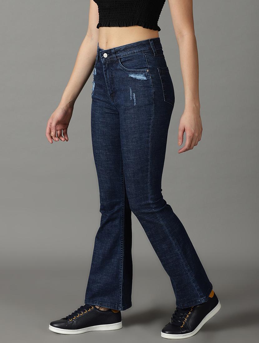 women's distress bootcut jeans - 19294800 - Standard Image - 2