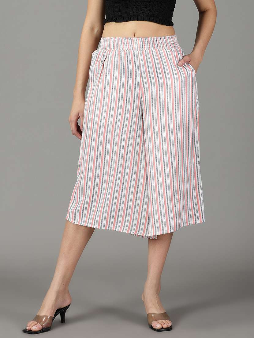 white striped trouser