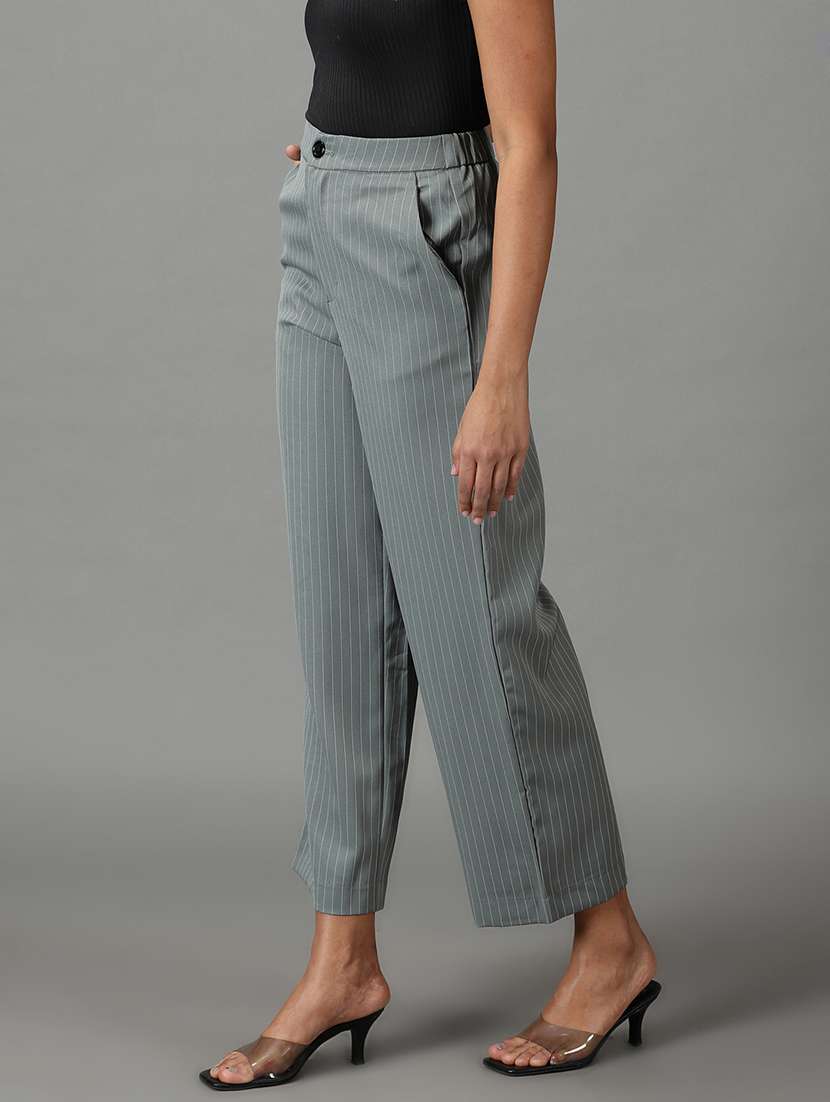 green striped trouser - 19295309 -  Standard Image - 2
