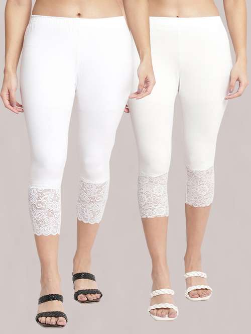 pack of 2 solid leggings capri - 19295538 -  Standard Image - 0