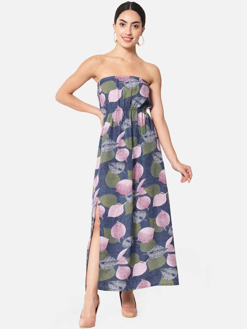 women's tube leaf print dress - 19296303 - Zoom Image - 0