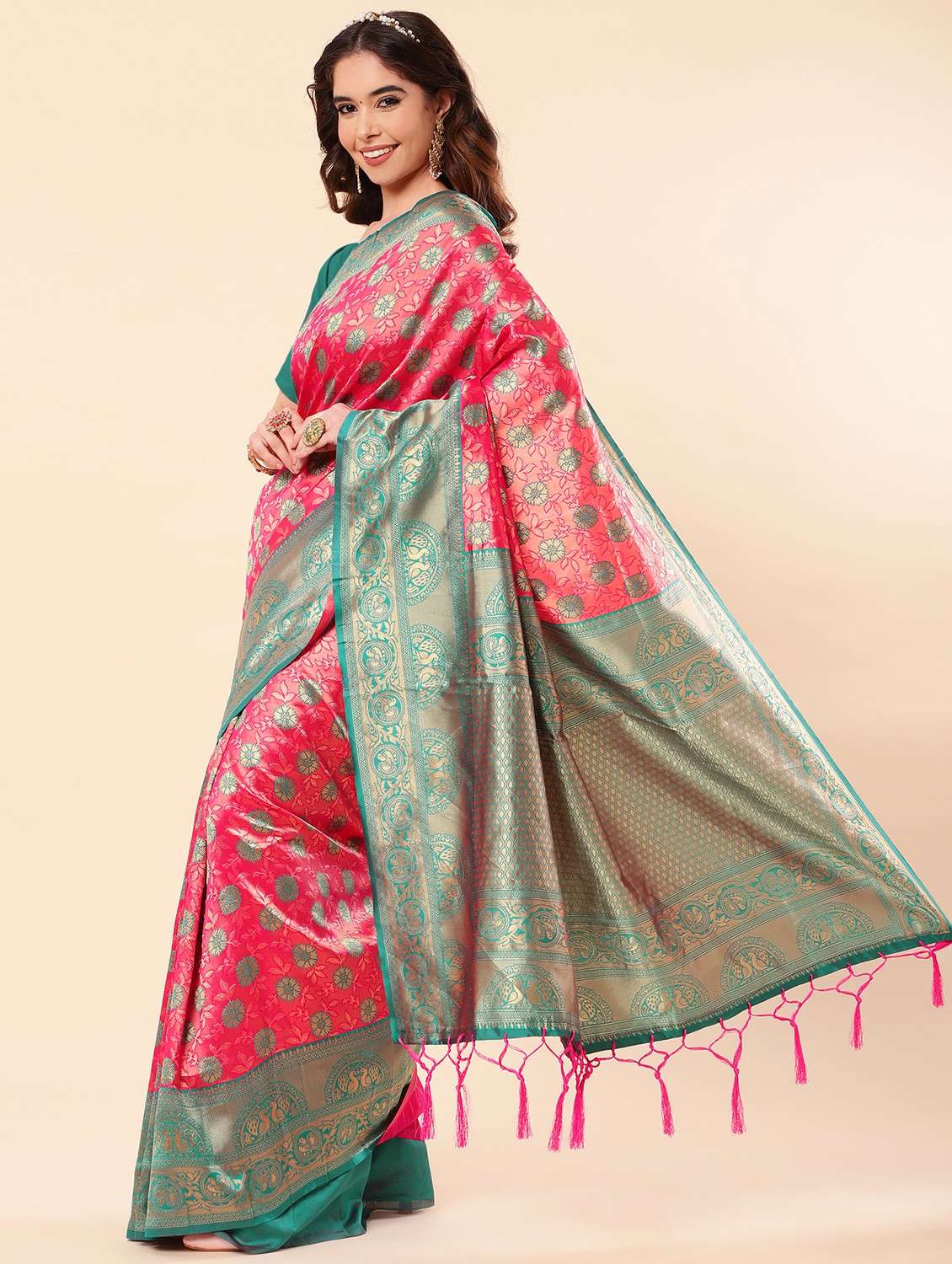 women's banarasi saree with blouse