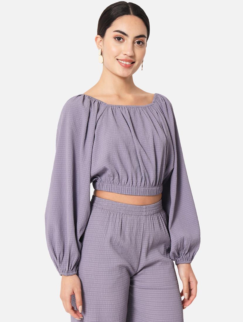 women's crop square neck top - 19297671 - Standard Image - 2