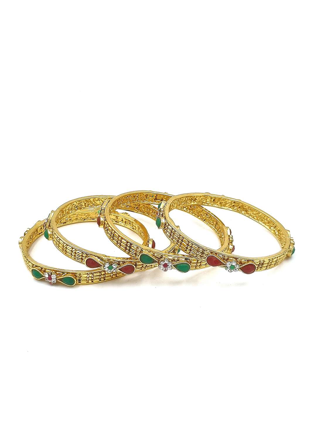 gold plated bangle set - 19297836 -  Standard Image - 2