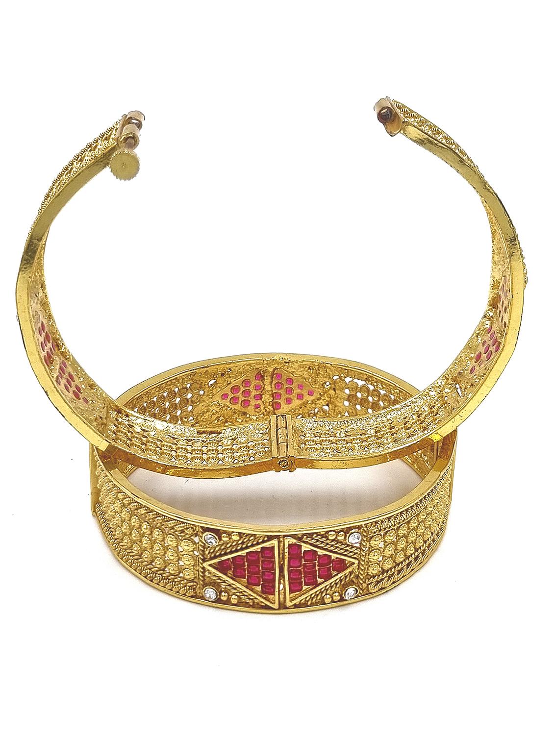 gold plated bangle set - 19297926 - Standard Image - 2