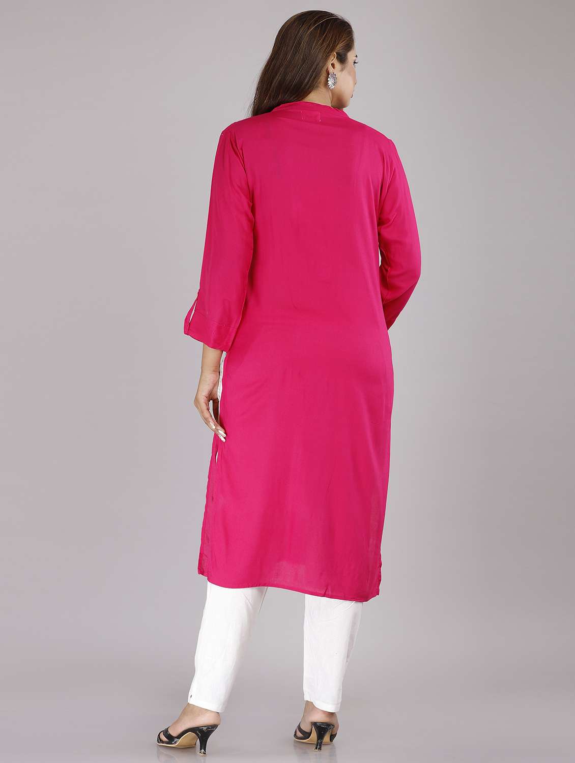 women's straight kurta - 19298012 - Standard Image - 2