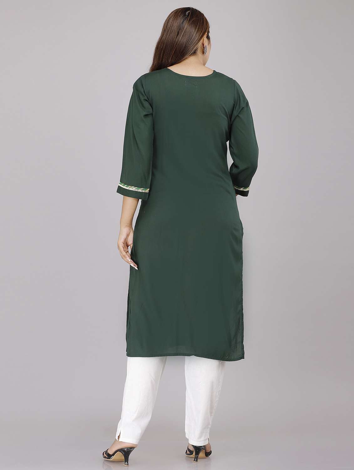 women's straight kurta - 19298015 - Standard Image - 2