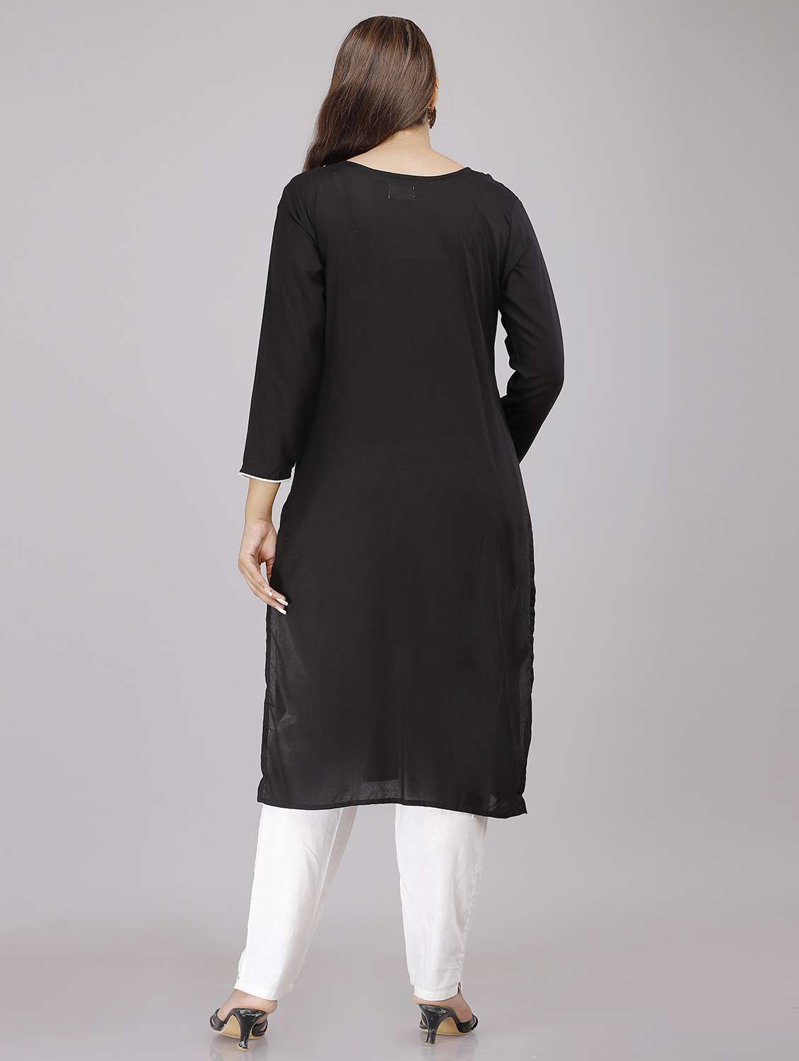 women's straight kurta - 19298016 - Standard Image - 2