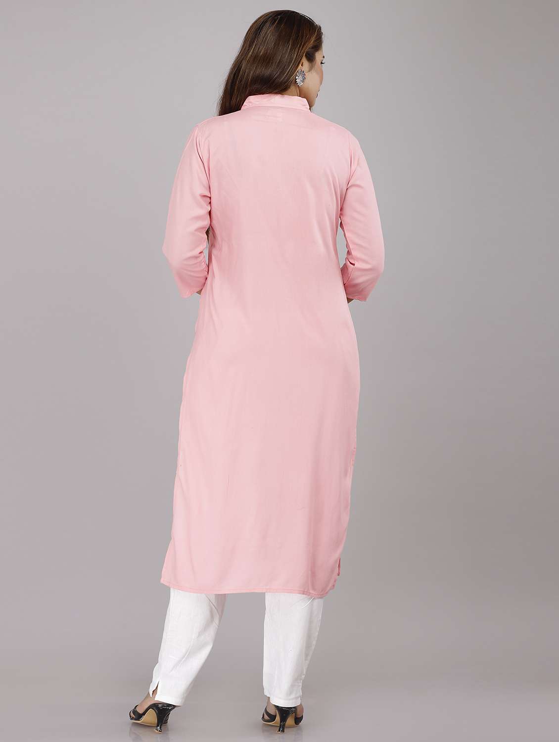 women's straight kurta - 19298017 - Standard Image - 2