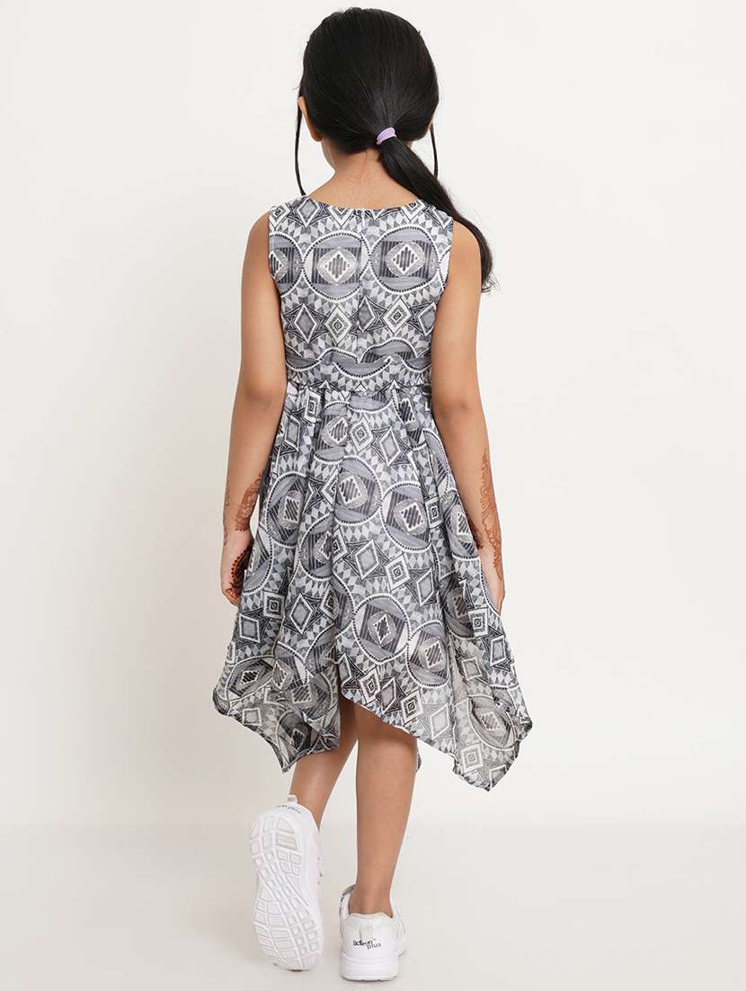 girls round neck sleeveless frock - 19298231 -  Standard Image - 2