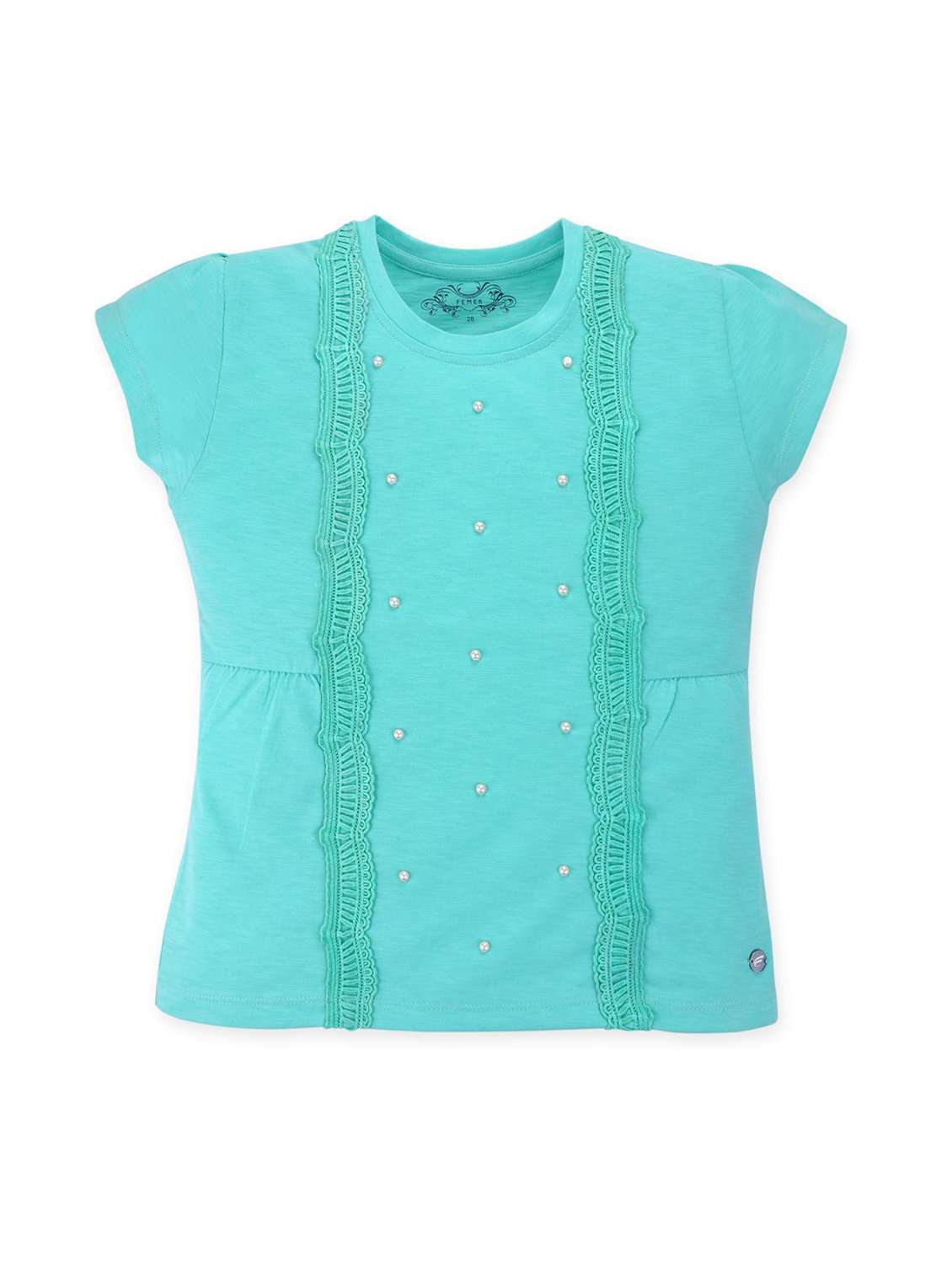 girls round neck top