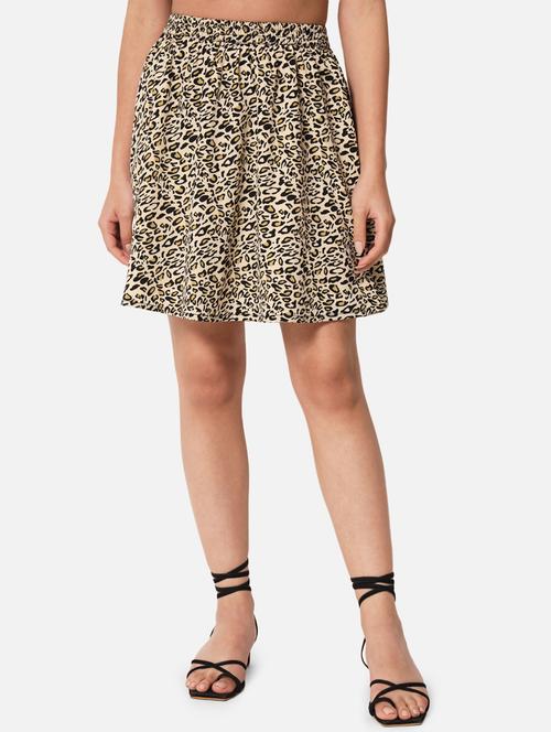 women animal print flared skirt - 19298641 -  Standard Image - 0