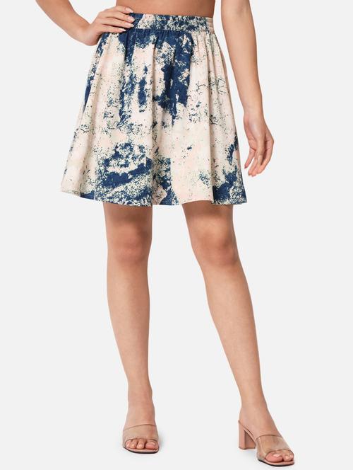 multi color crepe a-line skirt - 19298644 -  Standard Image - 0