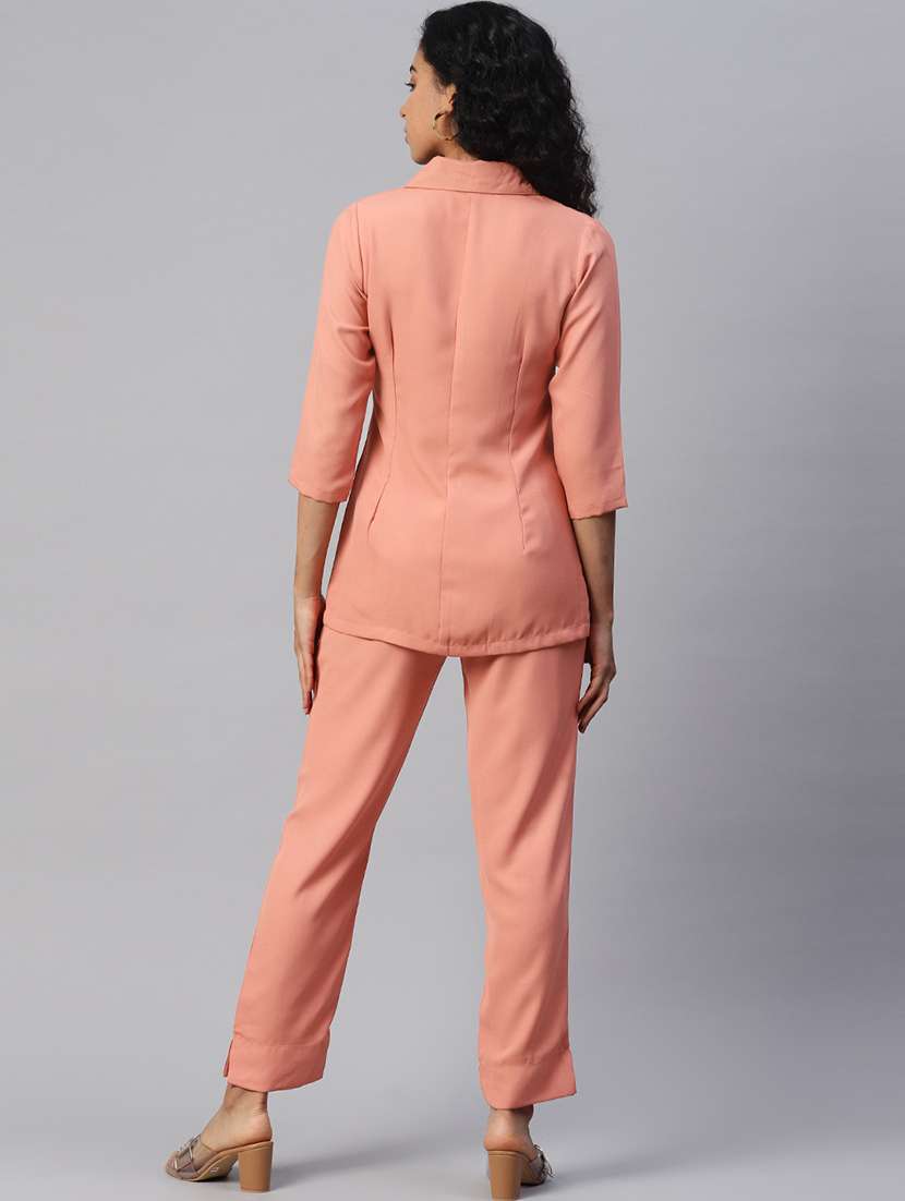 solid top and trouser set - 19298808 -  Standard Image - 2