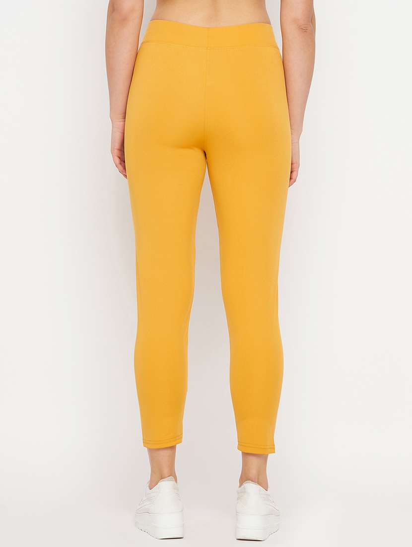 yellow solid jegging - 19300088 - Standard Image - 2
