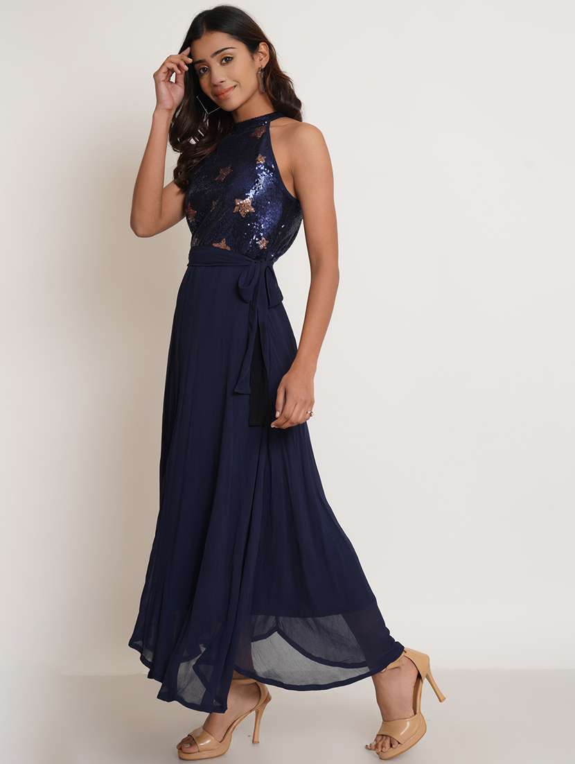 women's fit & flare maxi dress - 19300092 - Standard Image - 2