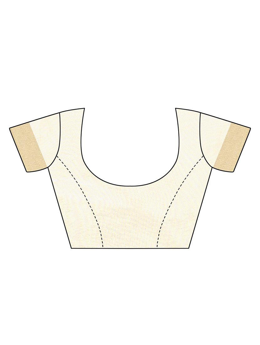 beige printed saree with blouse - 19300644 - Standard Image - 2