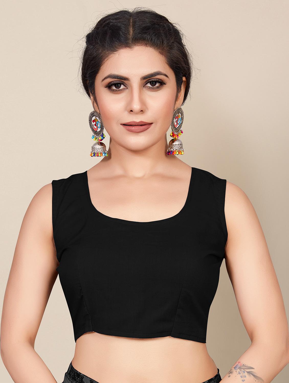 black striped saree with blouse - 19300885 - Standard Image - 2
