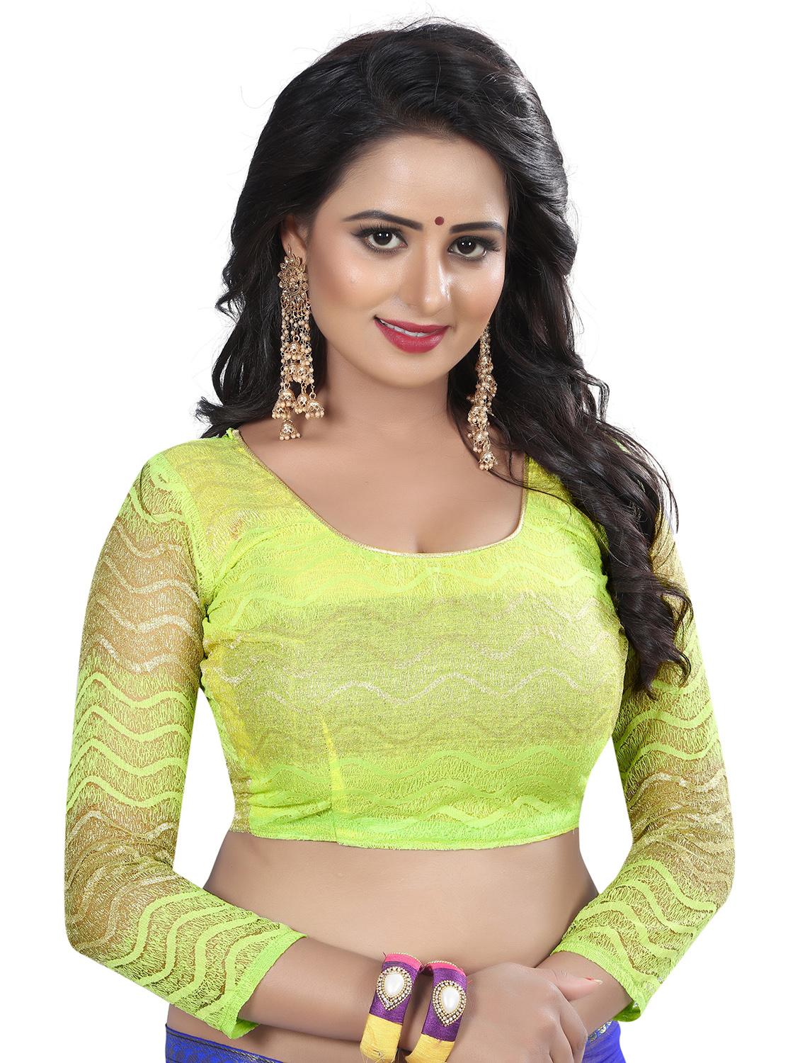 contrast bordered bandhni saree with blouse - 19301258 - Standard Image - 2