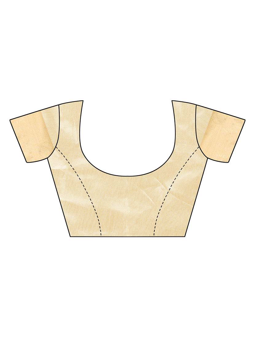 contrast bordered woven saree with blouse - 19301304 -  Standard Image - 2