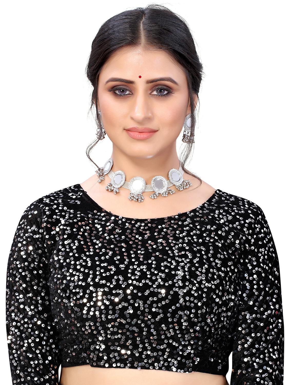 yellow plain saree with blouse - 19301328 - Standard Image - 2