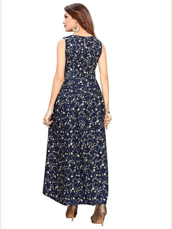 women's fit & flare printed dress - 19302327 - Standard Image - 2