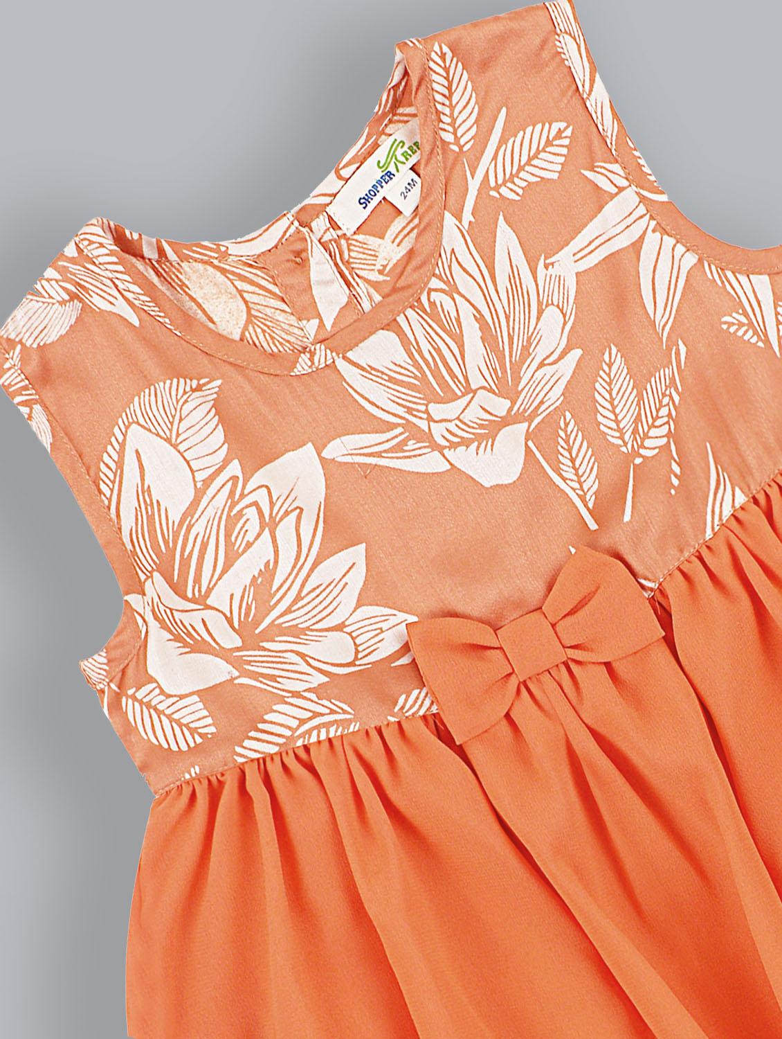 girls round neck sleeveless frock - 19302431 - Standard Image - 2