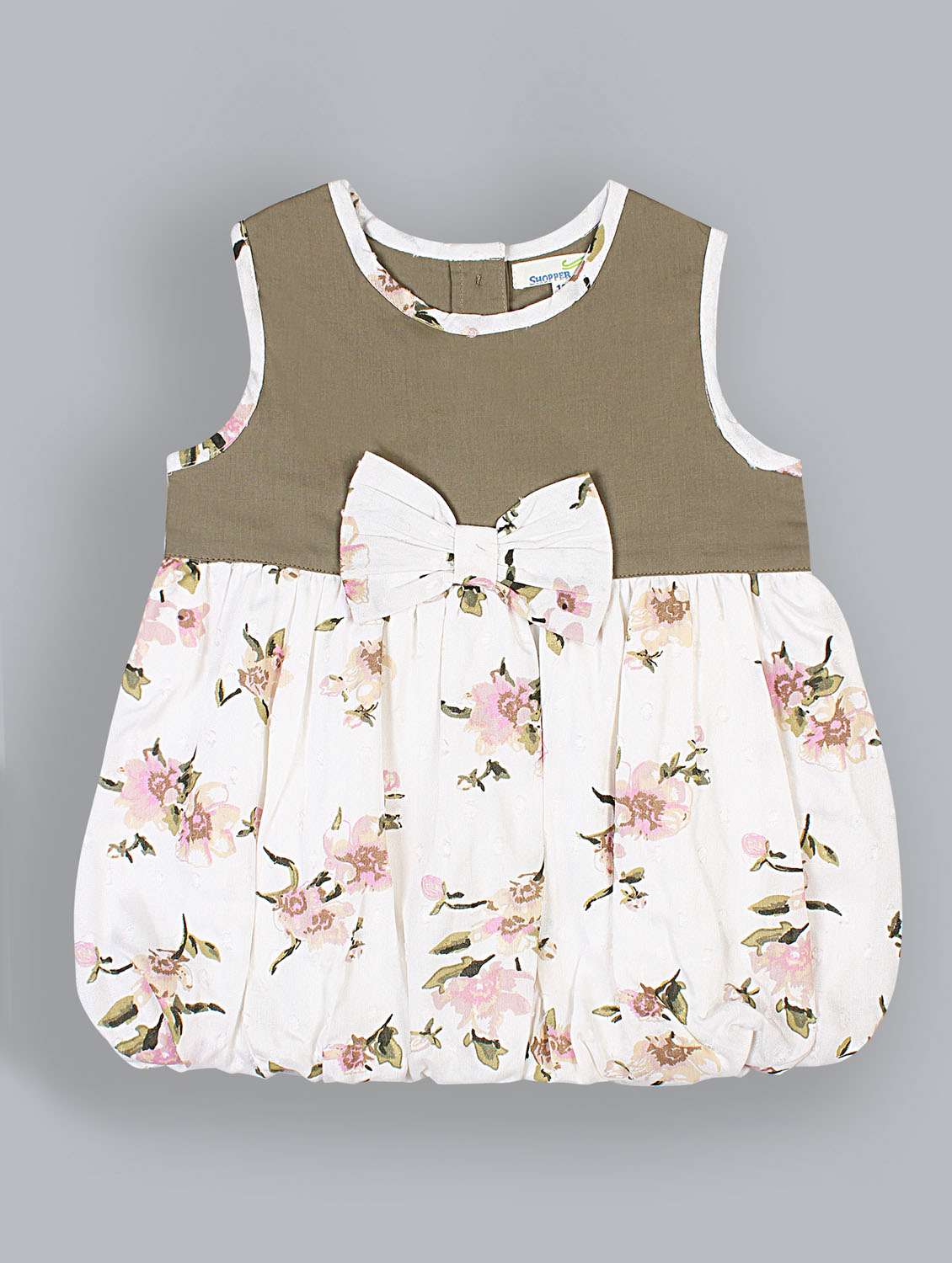 girls round neck sleeveless frock