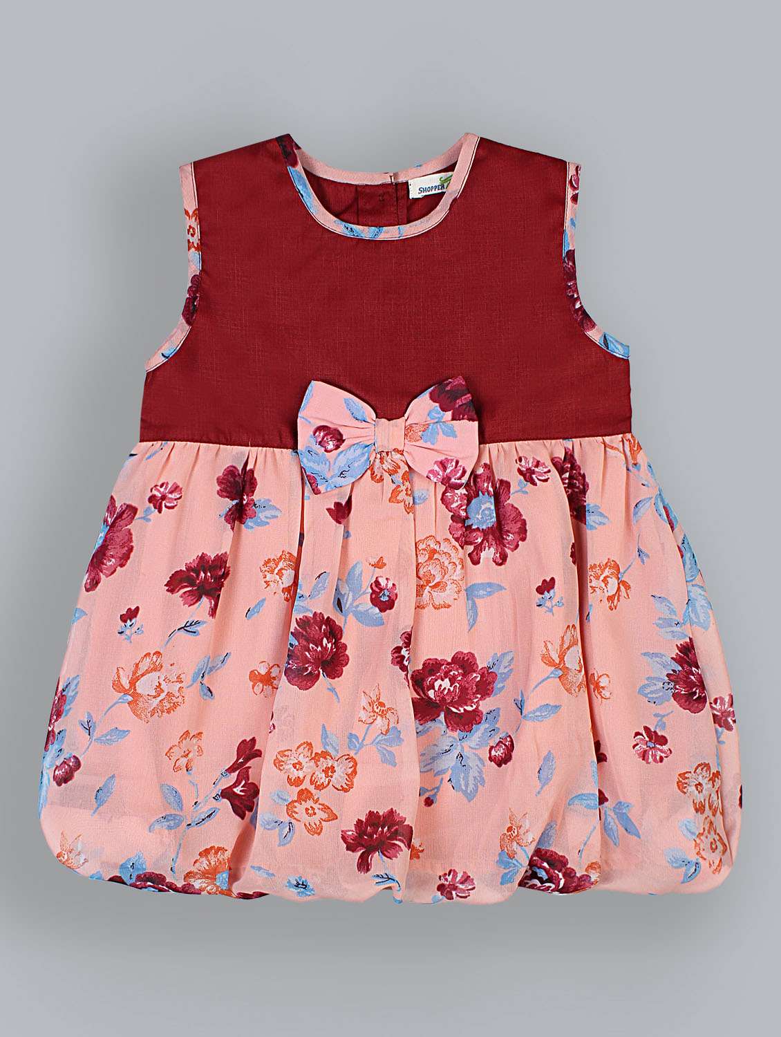 girls round neck casual wear frock