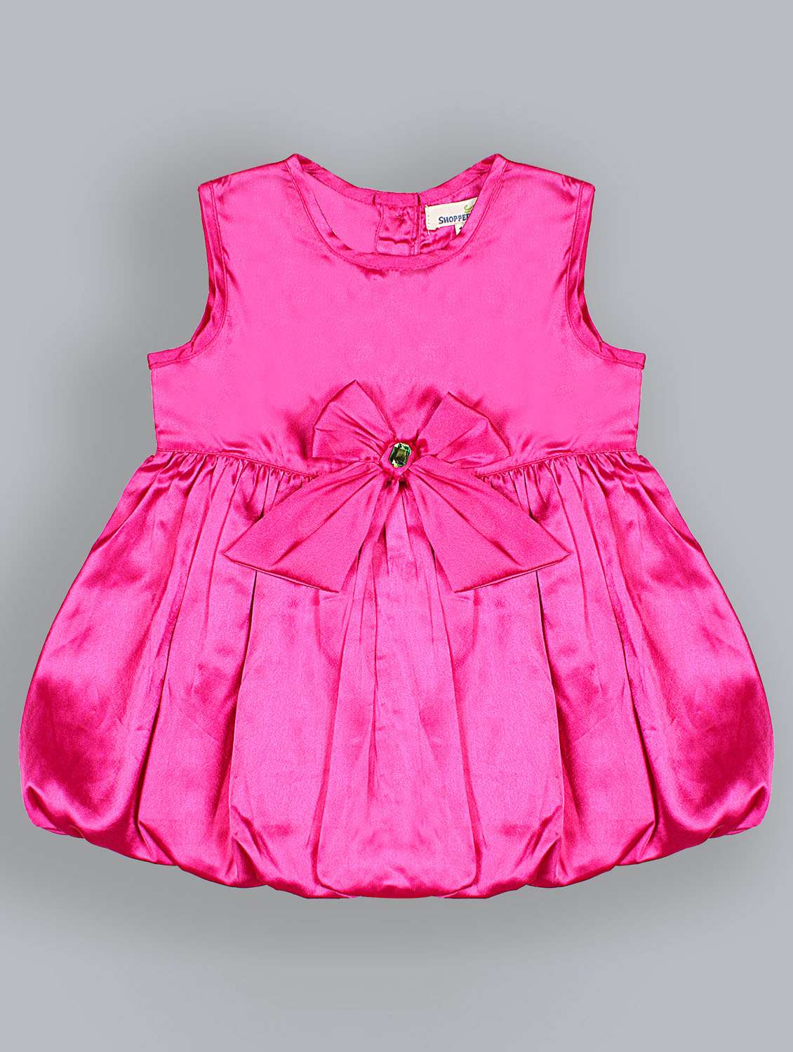 girls round neck sleeveless frock