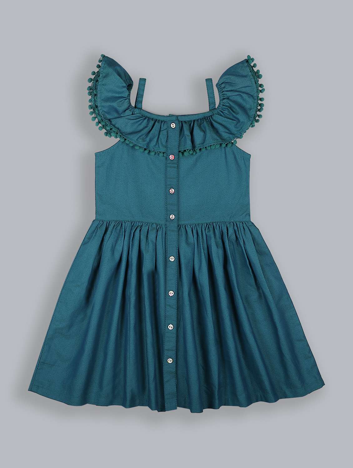 girls square neck sleeveless frock - 19302512 -  Zoom Image - 0