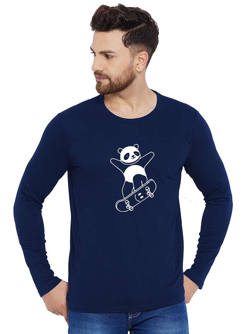 men printed round neck t-shirt