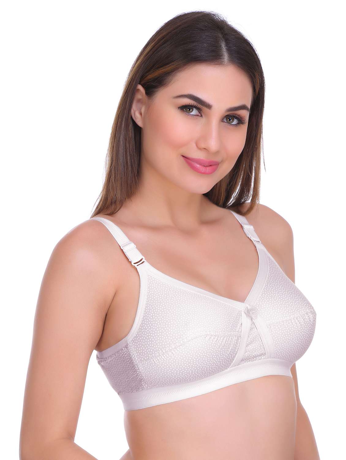 white cotton minimizer bra - 19303372 -  Standard Image - 2