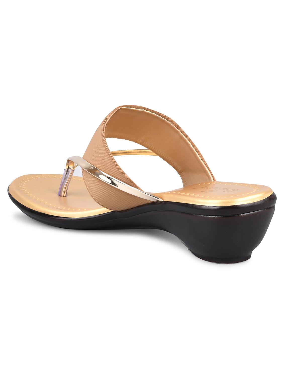beige slip on sandal - 19303782 - Standard Image - 2