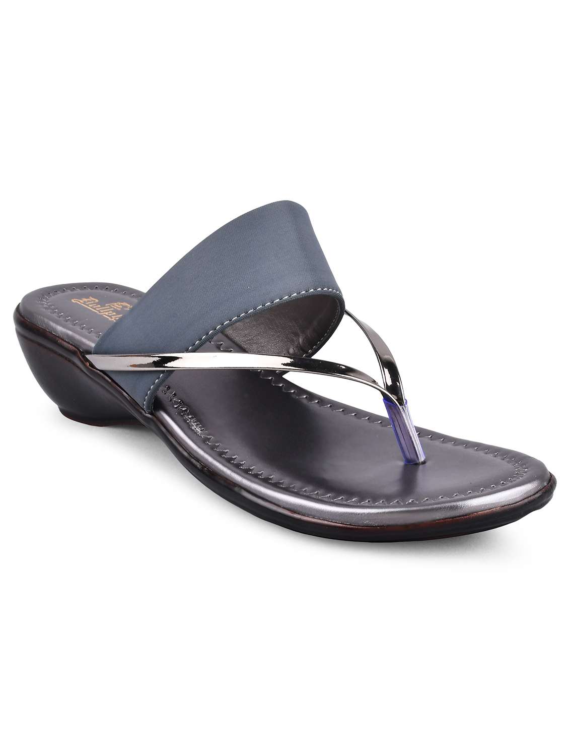 grey t-strap sandal