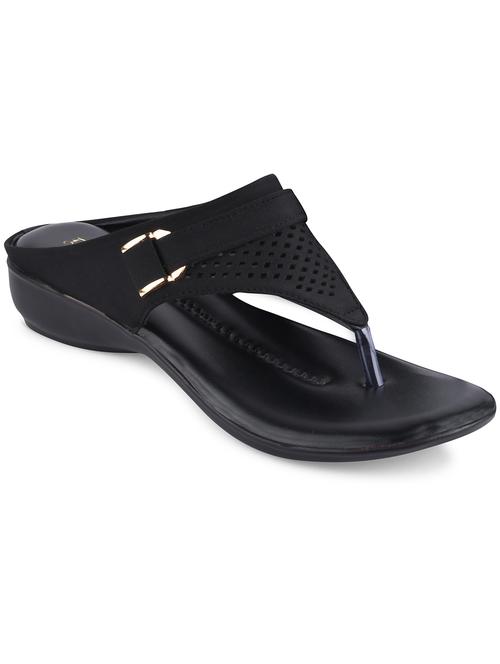 black t-strap sandal - 19303808 - Standard Image - 0