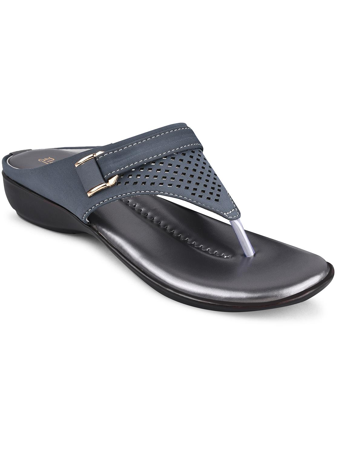 grey t-strap sandal - 19303810 -  Zoom Image - 0