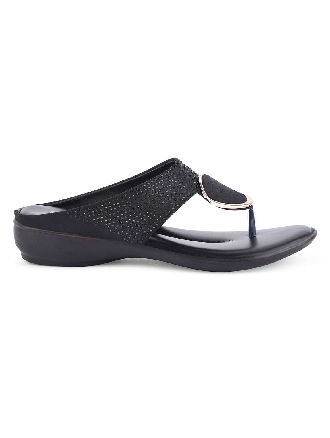 black solid sandal - 19303812 -  Standard Image - 2
