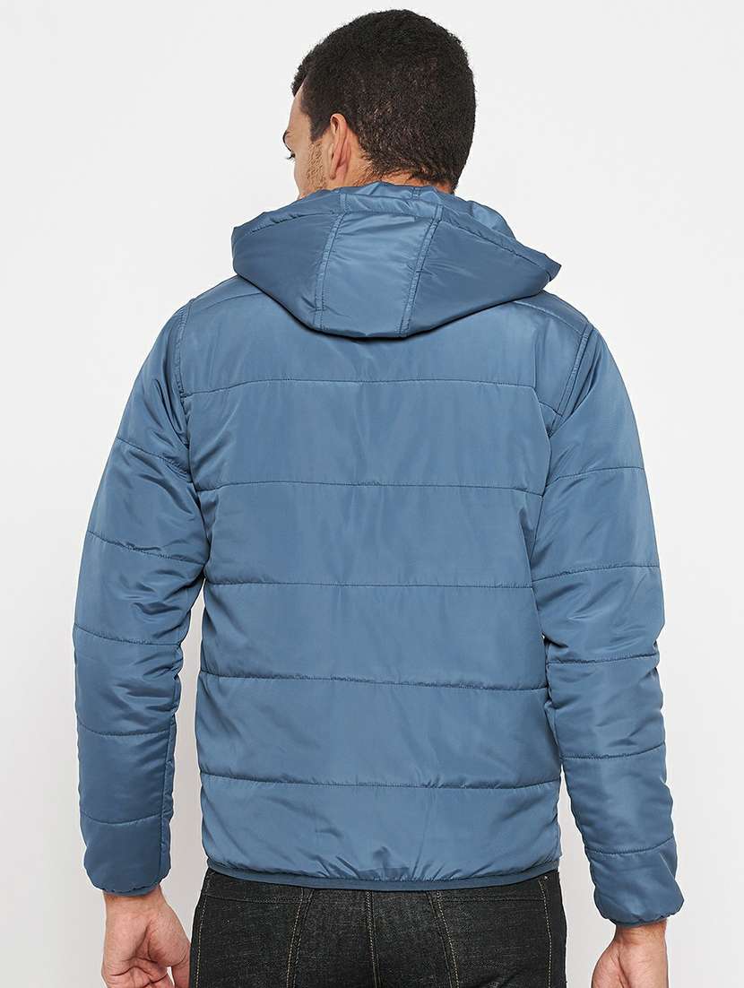 blue solid bomber jacket - 19303849 -  Standard Image - 2