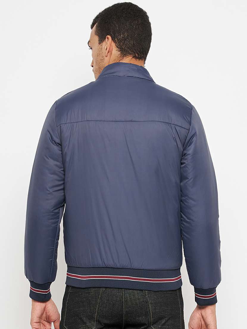 blue solid bomber jacket - 19303868 -  Standard Image - 2