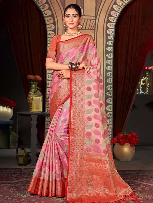 women's banarasi saree with blouse - 19303893 -  Standard Image - 0